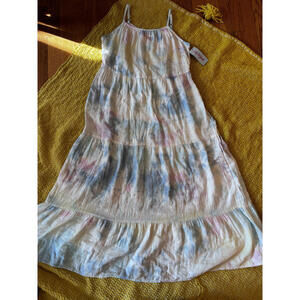 Colorful Tie-Dye Kids Dress